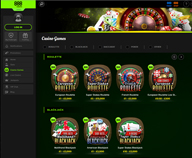 Preview of the lobby with great games at 888 online casino