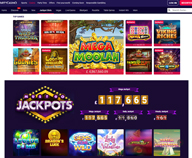 Preview of the jackpot games at Party Casino online
